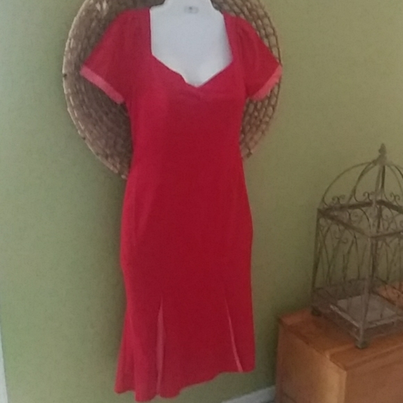 Liza Lluxe Modcloth Retro Dress Sz 8 - Picture 1 of 7